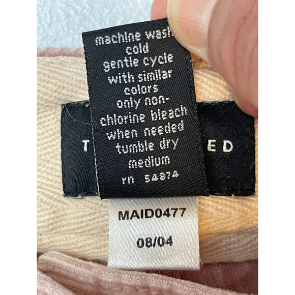 The Limited Womens Chino Pant Corduroy Straight Leg Mid Rise Cotton Pink Size 10 - Picture 9 of 9